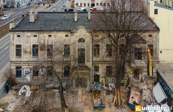 Remont obiektu przy ulicy Zachodniej 76 w Łodzi (fot. Stefan Brajter, ŁÓDŹ.PL)