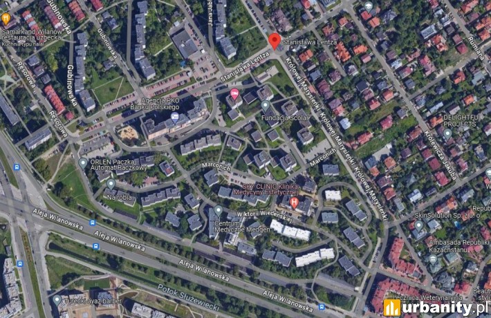 Część budynków na tzw. Wysokim Wilanowie zostanie wyburzona, fot. google maps