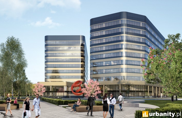 Wizualizacja części biurowej Fabryczna City