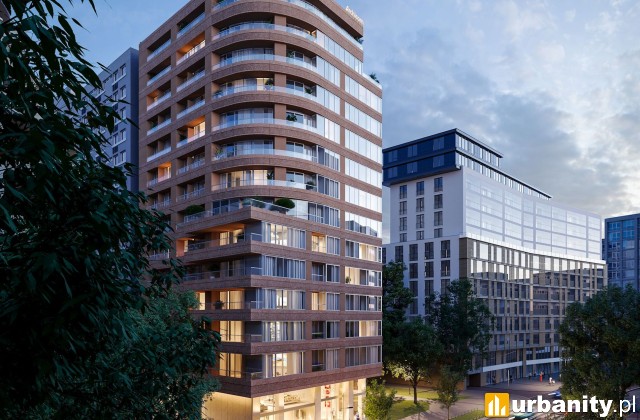 Wizualizacja apartamentowca Flare w Warszawie, wiz. materiały dewelopera