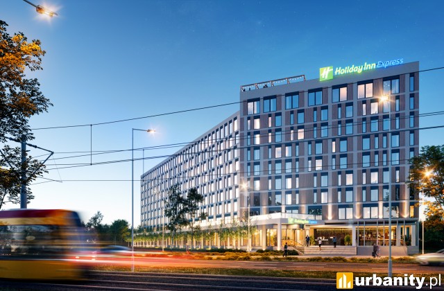 Holiday Inn Express & Suites, wizualizacja, wiz. materiały inwestora