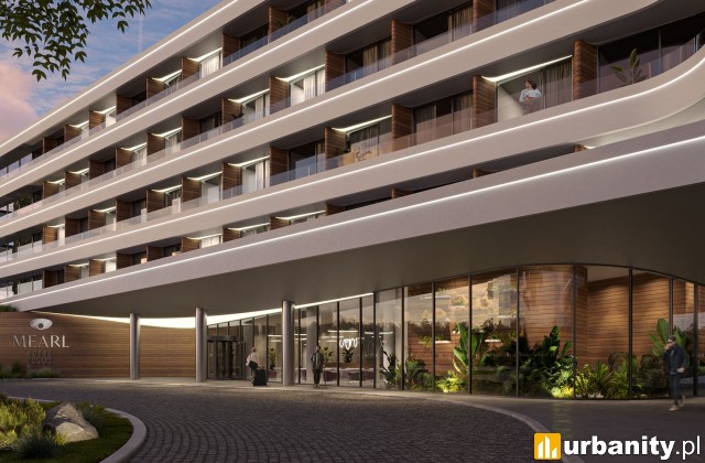 Hotel Mearl w Kołobrzegu, wizualizacja, wiz. materiały inwestora