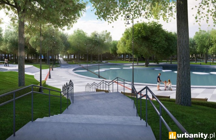 Przebudowany park Staromiejski w Łodzi