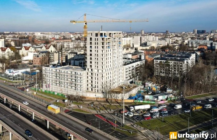 Wiecha na budowie inwestycji Tobaco Park II w Łodzi, fot. ŁÓDŹ.PL