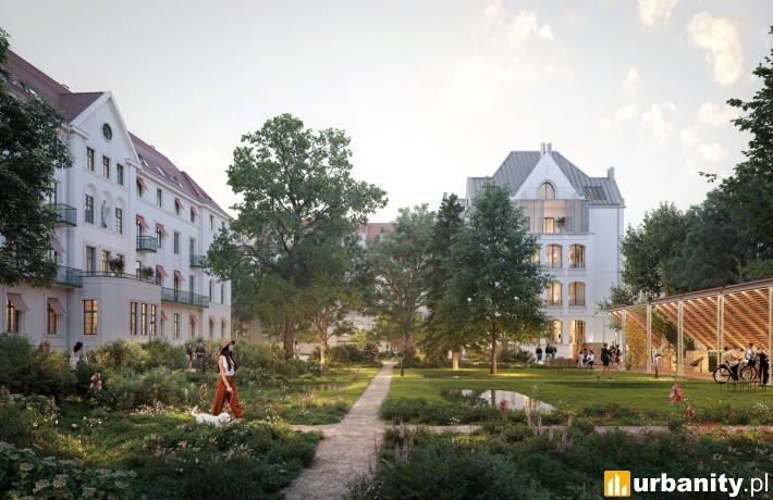 Traugutta nad Oławą - projekt inwestycji we Wrocławiu, wiz. materiały inwestora