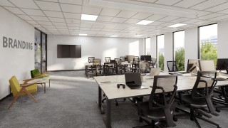 Tak wyglądały będą biura typu flex w biurowcu Centrum Południe, wiz. materiały prasowe