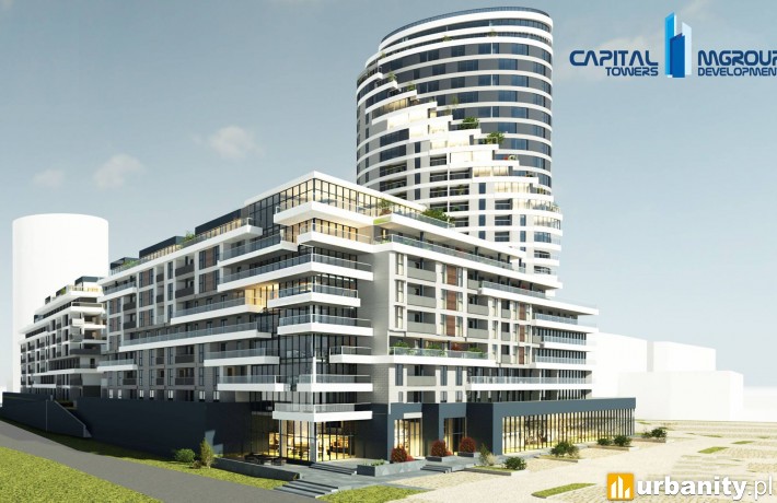 Projekt kompleksu Capital Towers w Rzeszowie