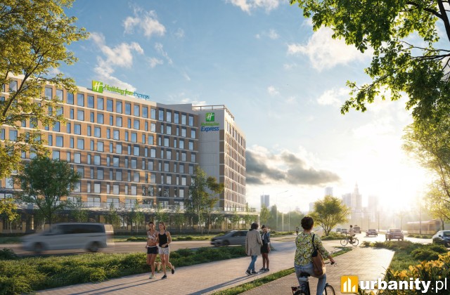 Holiday Inn Express & Suites, wizualizacja, wiz. materiały inwestora