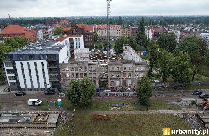 Tak obecnie wygląda realizacja inwestycji Kamienna 28 w Gdańsku, fot. Alstal