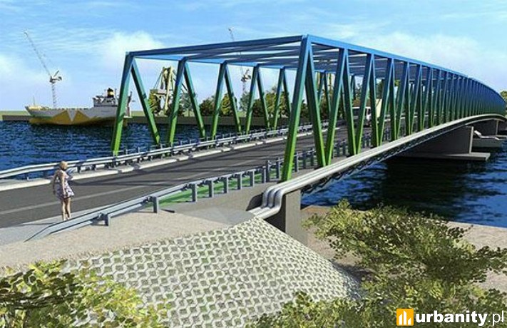 Wizualizacja Mostu Brdowskiego w Szczecinie