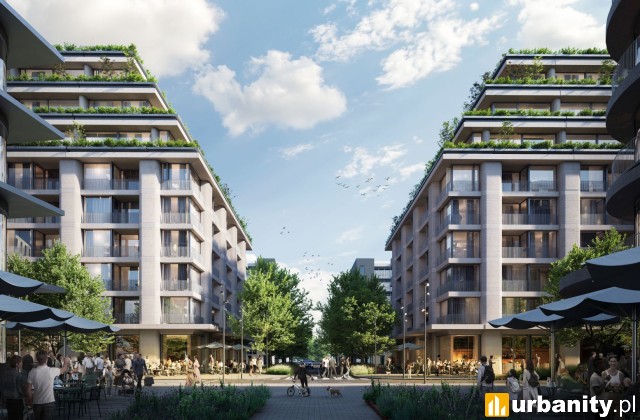 Wizualizacja inwestycji Noho One na Woli, wiz. BBGK Architekci