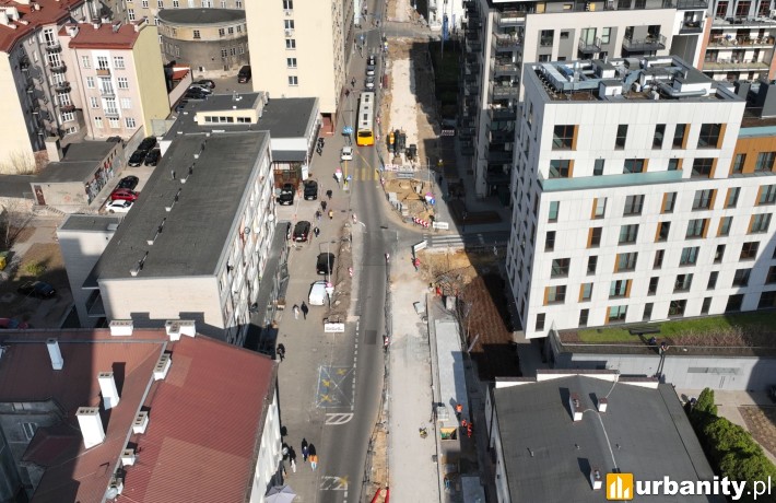 Postęp prac przy przebudowie ulicy Okrzei, fot. ZDM Warszawa