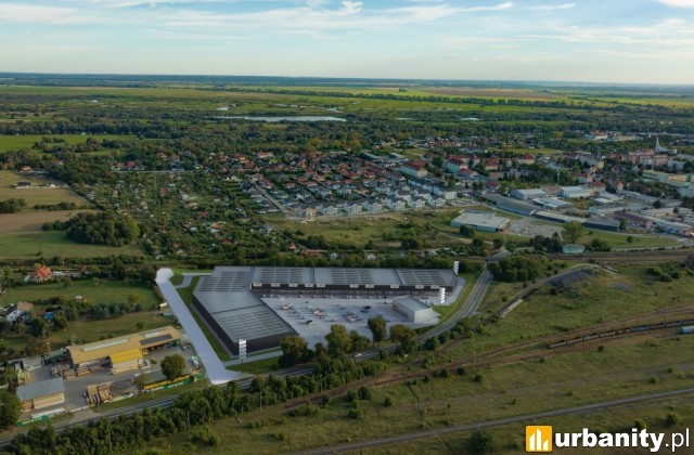 Prime Park Kostrzyn nad Odrą, wizualizacja parku handlowego, wiz. materiały inwestora