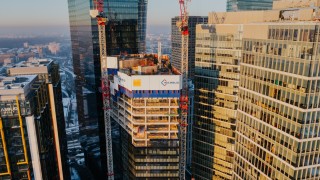 Wieżowiec Skyliner II osiągnął ponad 105 metrów wysokości, fot. Karimpol Polska