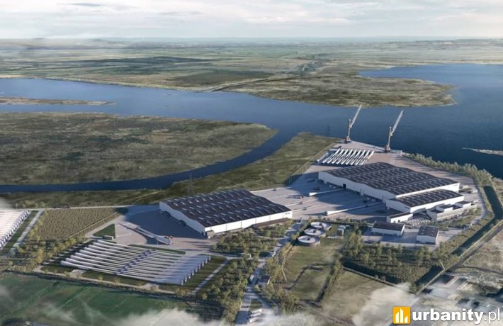 Wizualizacja fabryki Vestas w Szczecinie, wiz. materiały prasowe