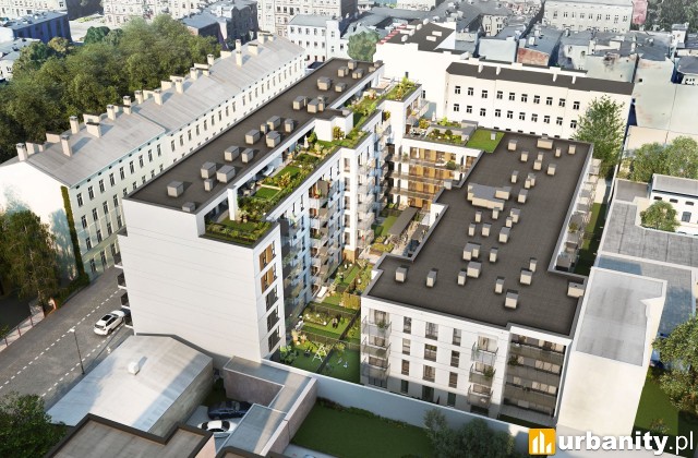 Projekt osiedla Atrium na Starym Polesiu, wiz. materiały dewelopera