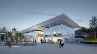 Projekt nowego dworca w Koszalinie, wiz. PKP S.A.