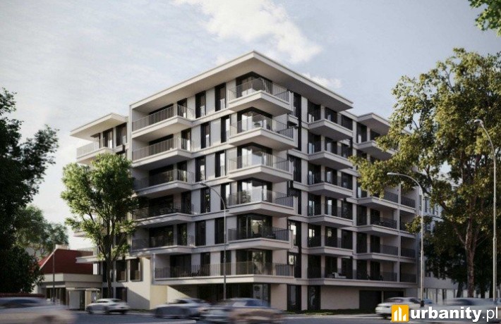 Poprawiona wersja projektu apartamentowca przy Jaracza w Łodzi, fot. materiały dewelopera