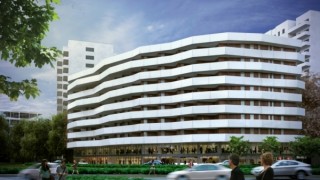 Wiecha na budowie warszawskiego Manhattanu Place