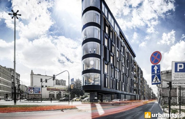 Wizualizacja apartamentowca New Iron w Łodzi