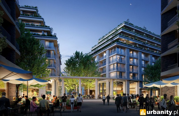 Wizualizacja inwestycji Noho One na Woli, wiz. BBGK Architekci