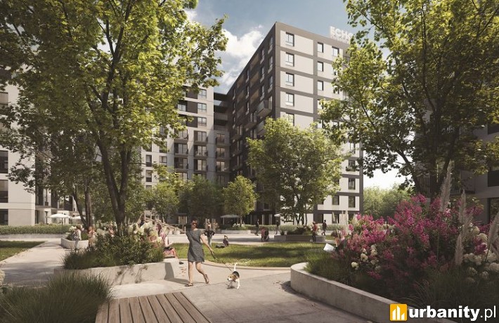 Projekt osiedla Zenit na Widzewie, wiz. materiały dewelopera