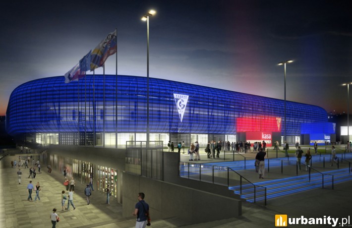 Wizualizacja nowego stadionu Górnika Zabrze