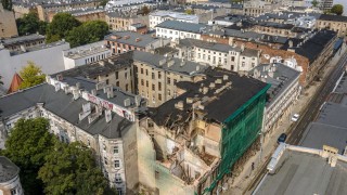 Częściowo zawalona kamienica przy Kilińskiego 49 w Łodzi, fot. ŁÓDŹ.PL
