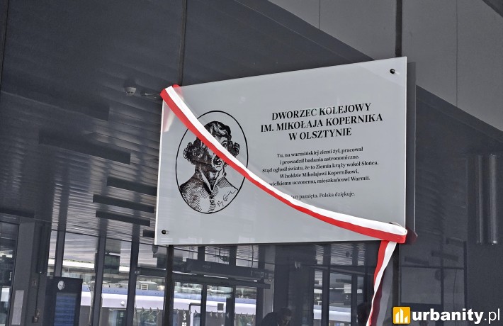 Wybitny astronom patronem nowego dworca Olsztyn Główny, fot. PKP S.A.