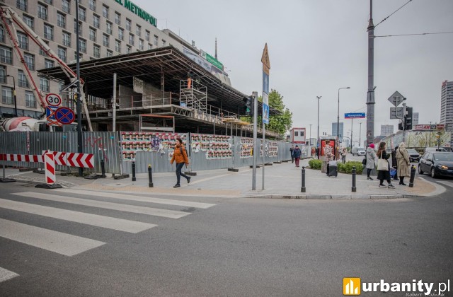 Trwa remont pawilonu przy Marszałkowskiej, fot. Robert Woźniak