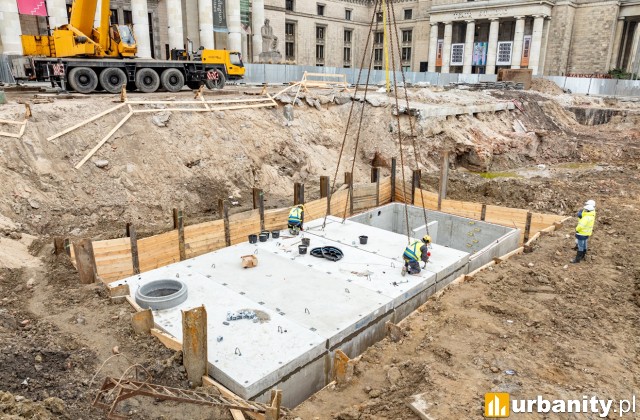 Plac Defilad wykorzysta wodę z drugiego obiegu, fot. materiały prasowe