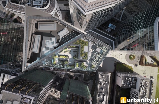 Kaskadowe tarasy wieżowca Skyliner II , wiz. materiały inwestora