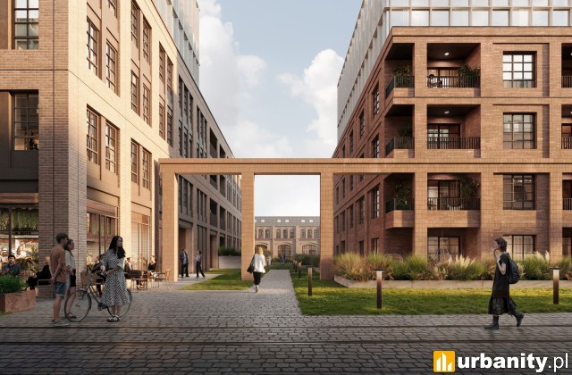 Projekt pierwszej zabudowy mieszkaniowej w Stoczni Cesarskiej, wiz. materiały inwestora