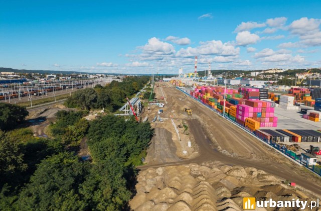 Budowa terminalu intermodalnego w Porcie Gdynia, fot. NDI