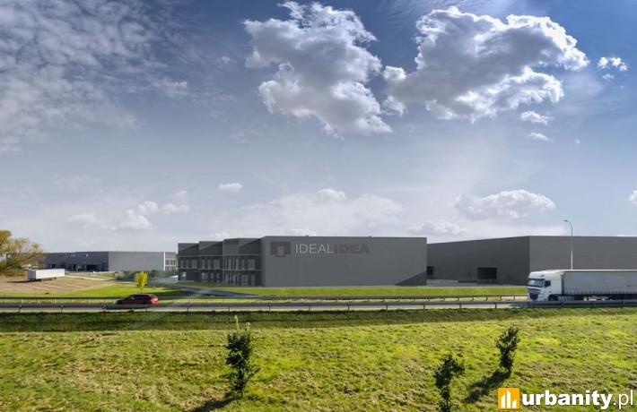 III etap Ideal Idea City Parku - widok od północnego zachodu (od drogi ekspresowej S8)