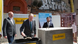 Kamień węgielny pod budowę Teal i Sepia Office w Łodzi