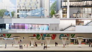 Wieżowiec w Warszawie został połączony ze stacją metra