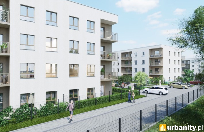 Stacja Błonie pod Warszawą, wizualizacja inwestycji. wiz. materiały dewelopera