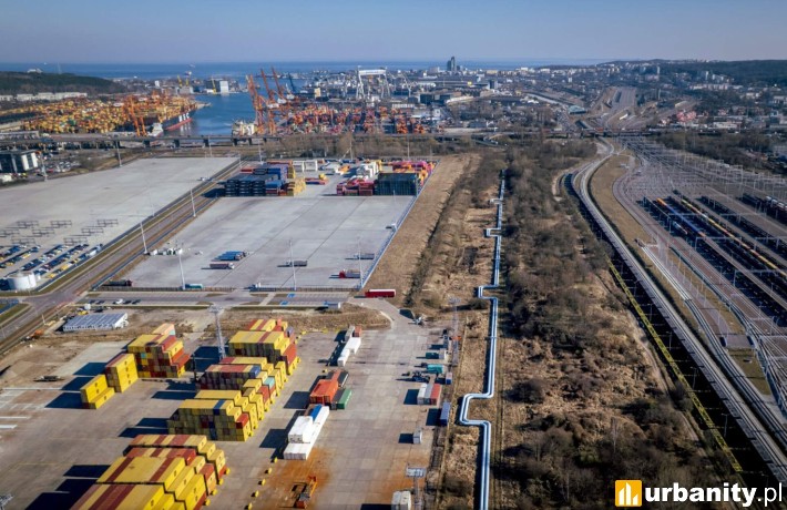 Budowa terminalu intermodalnego w Porcie Gdynia, fot. NDI