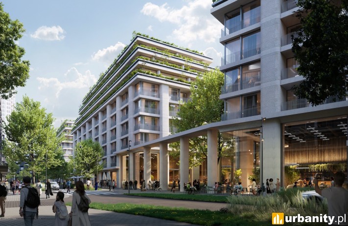 Wizualizacja kompleksu Noho One na Woli, wiz. materiały inwestora