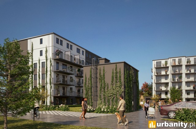 Projekt osiedla Orneko w dzielnicy Białołęka, wiz. materiały dewelopera