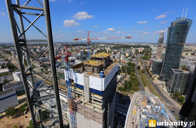 Budowa wieżowca Skyliner - wrzesień 2019 r.