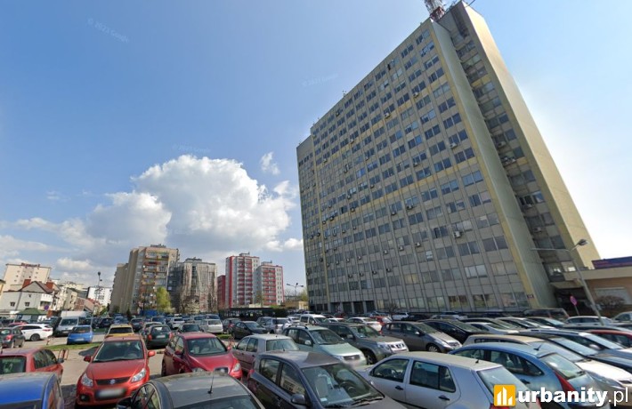 Lokalizacja planowanego wieżowca przy Targowej w Kielcach, fot. google maps
