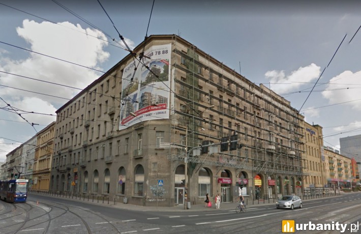 Tak obecnie wygląda kamienica w centrum Wrocławia (fot. google street)