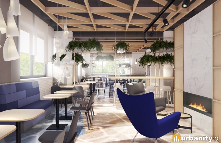 Lobby hotelu B&B Warszawa-Okęcie