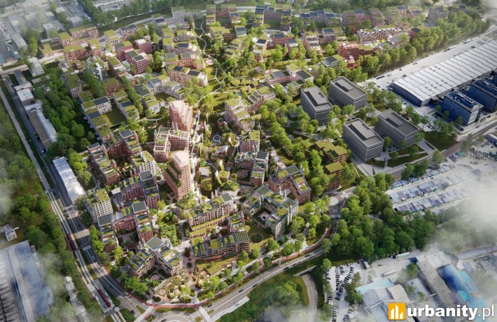 Projekt inwestycji Nowy Wełnowiec w Katowicach, wiz. JEMS Architekci