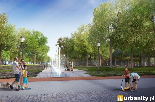 Park Staromiejski - wizualizacja - wejście od strony ulicy Zachodniej