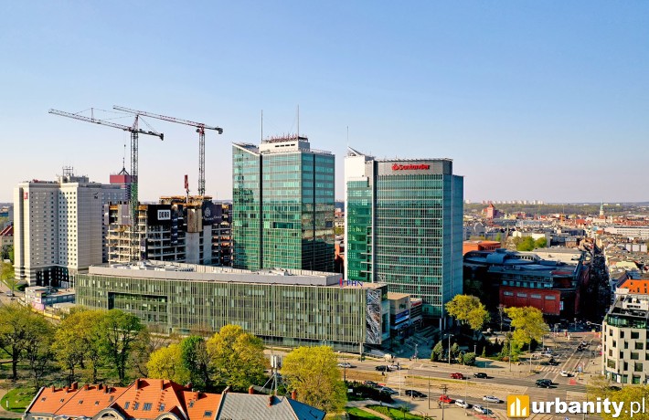 Rośnie biurowiec Silver w Poznaniu, fot. materiały prasowe