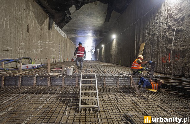 Pierwszy tunel tramwajowy w Warszawie nabiera kształtów, fot. Tramwaje Warszawskie
