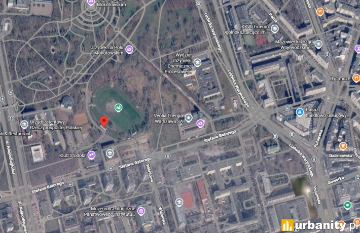 Jest wykonawca hali sportowej Politechniki Warszawskiej, fot. Google Maps